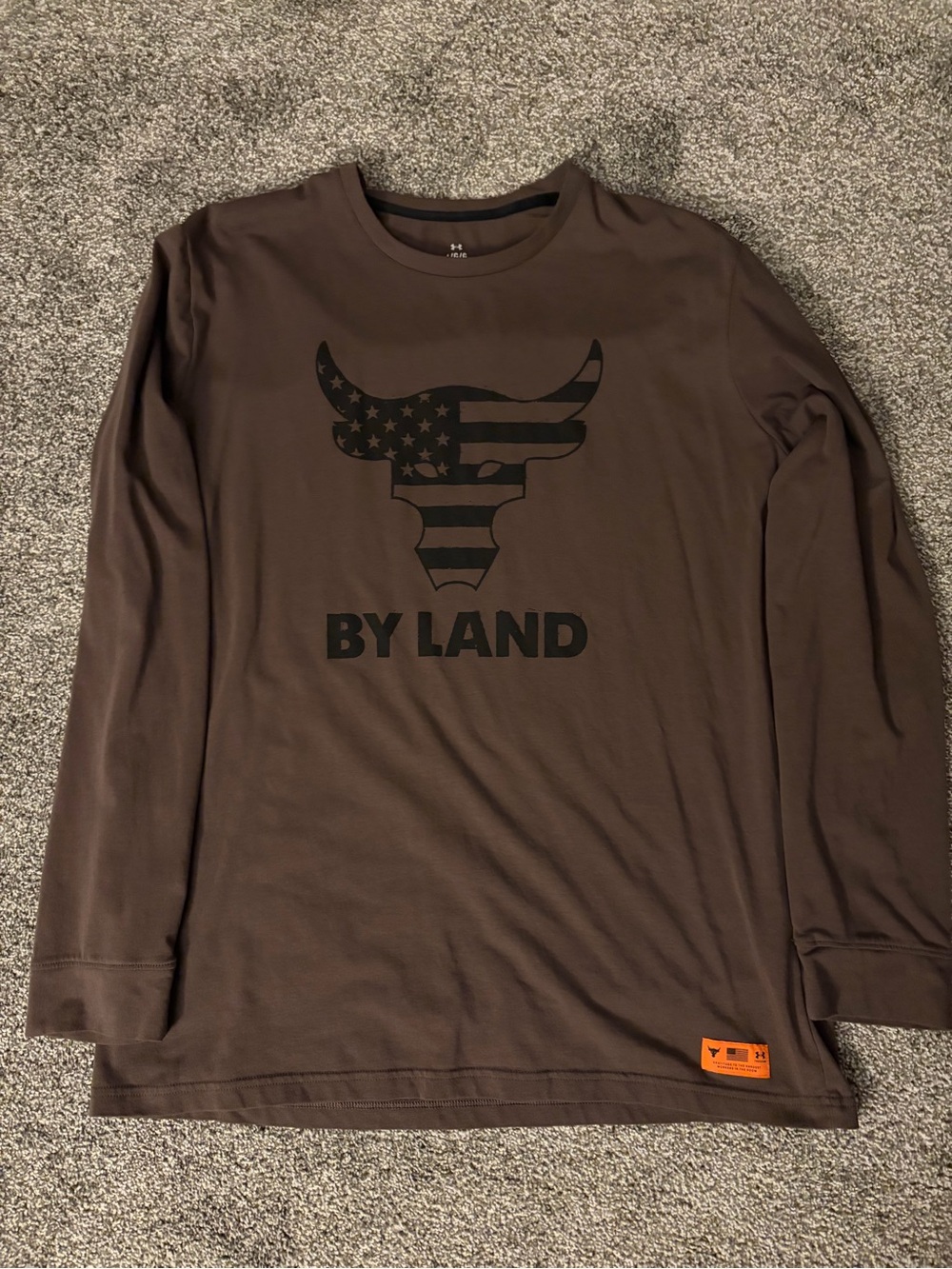 Under Armour mens project rock vets day long sleeve Graphic Tee shirts lot of